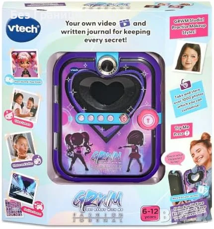 Нов VTech GRWM интерактивен моден дневник с камера за деца 6+ играчка идеален подарък, снимка 9 - Образователни игри - 55416769