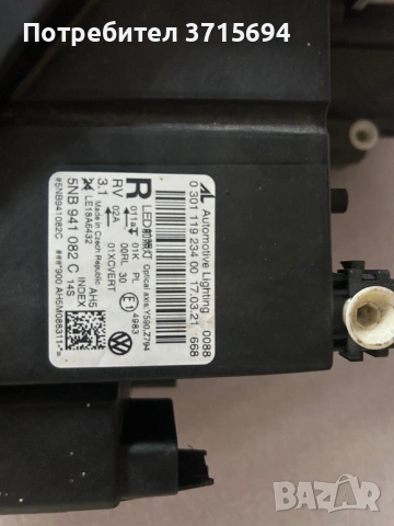 Десен Фар на части за VW Tiguan Full LED IQ Light, снимка 4 - Части - 54316150
