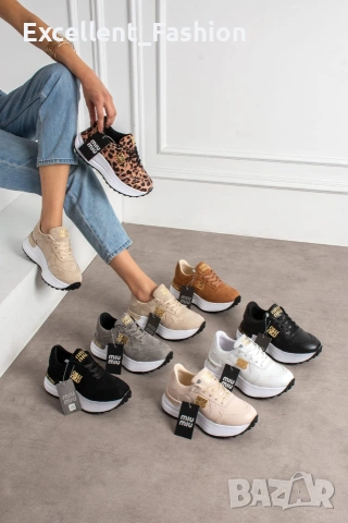 Дамски обувки Miu Miu, снимка 3 - Маратонки - 54356222