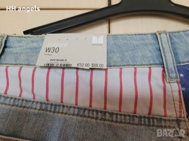 TopShop Moto къси дънкови панталонки НОВИ, снимка 4 - Къси панталони и бермуди - 55127656