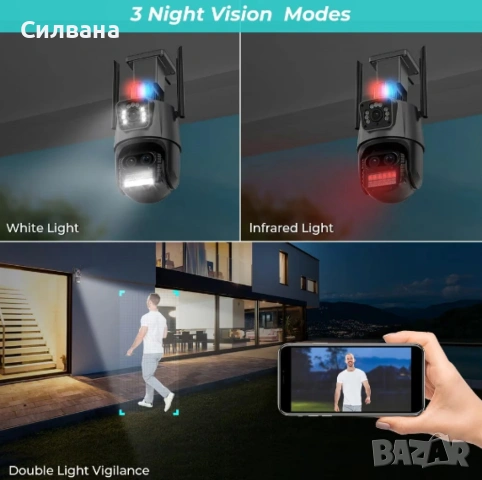 Камера за наблюдение 4K Ultra HD,8MP, снимка 5 - HD камери - 54651690