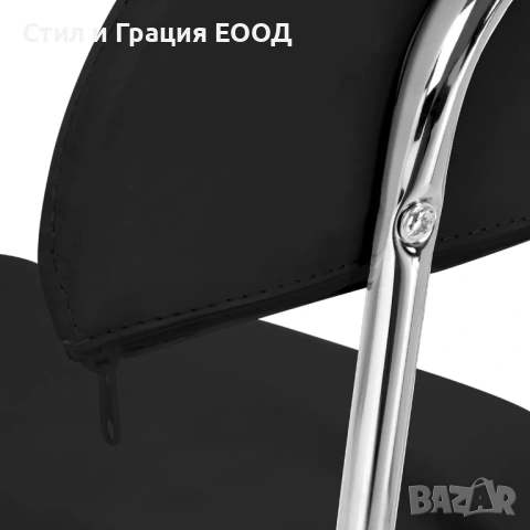 Козметичен/фризьорски стол - табуретка с облегалка AS-6001- 49/62 см - бяла/черна, снимка 13 - Друго оборудване - 33690814