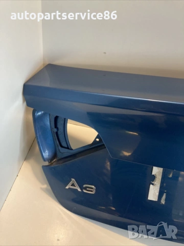 Заден капак багажник син за Audi A3 8P Кабриолет (2010), снимка 3 - Части - 54725323