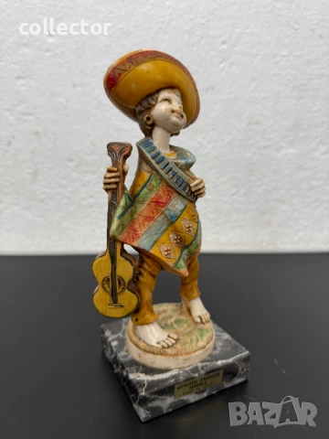 Италианска фигура в античен стил - Amilcare Simonetti. №8021, снимка 6 - Колекции - 53975810