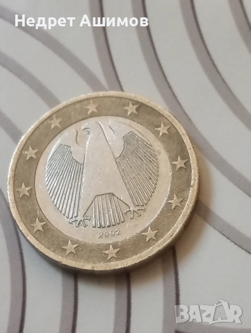 1 евро 2002 А Германия.
