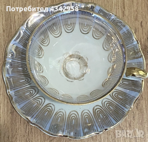 Антикварна порцеланова чайна двойка PMK Bavaria – Германия, 1910–1930 г.

, снимка 2 - Антикварни и старинни предмети - 55258022