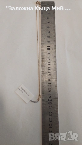 Златно колие 1.90гр 14к 20см, снимка 3 - Колиета, медальони, синджири - 54027801