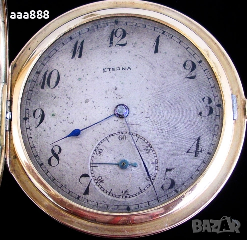 Златен джобен часовник Eterna SCHILD FRĖRES , снимка 10 - Джобни - 54983598