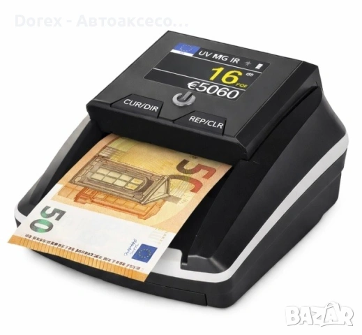 Детектор за банкноти UV MG IR с броене и проверка