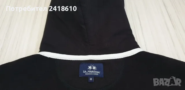 La Martina Full Zip Hoodie Mens Size M НОВО ОРИГИНАЛ! Мъжки Суичър с цял Цип!, снимка 8 - Суичъри - 55379147