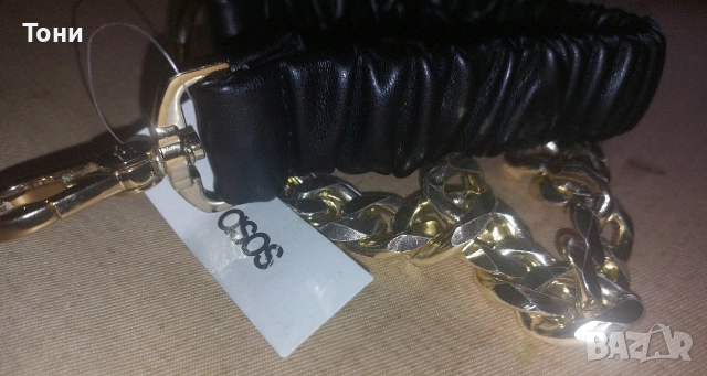 ASOS Оригинал Нов Дамски Кожен Колан с Етикет XXS, снимка 4 - Колани - 55153918