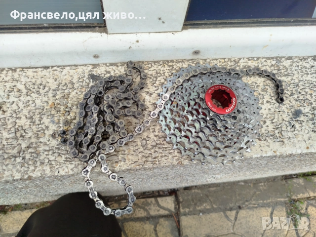 Венец касета 9 скорости за велосипед колело sram pg 990 и нейната верига свалени от 26 цола 