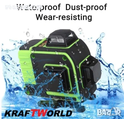 4D Лазерен Нивелир с 16 Линии, самонивелиращ се , снимка 5 - Измервателни инструменти - 53987625