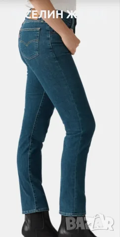 Чисто нови ОРИГИНАЛНИ дамски дънки Levi's 724 High-Rise Slim Straight, размер W31/L32, снимка 3 - Дънки - 55543247