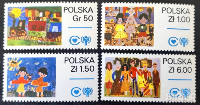 Полша, 1979 г. I лот - марки на тема самолети, изкуство, спорт, риби, папа, кораби, личности и др., снимка 2 - Филателия - 53304518