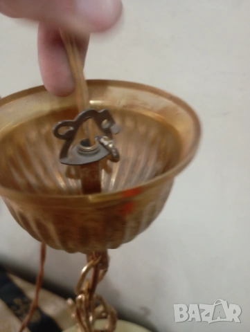 Винтидж полилей,лампа за таван, снимка 2 - Полилеи - 54065899