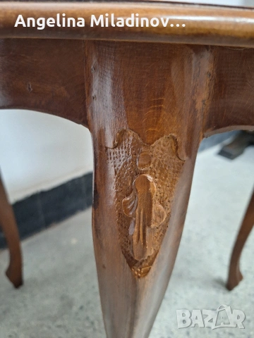 Маса с дърворезба Луи XV , снимка 3 - Маси - 54342616