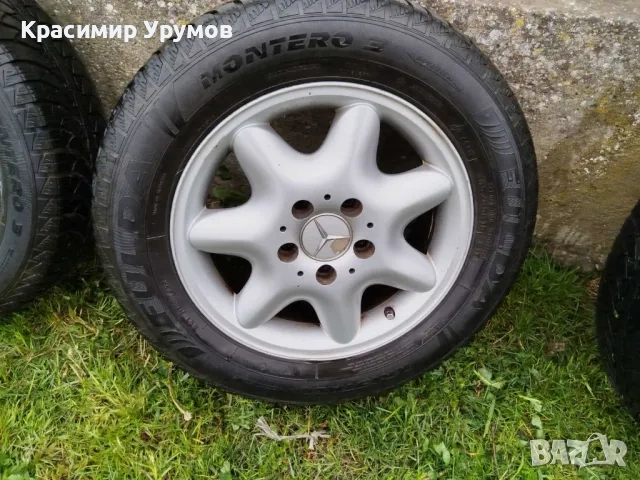 Джанти за Mercedes W203 15 цола с хубави зимни гуми 195/65/15, снимка 3 - Гуми и джанти - 54622669
