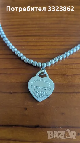 Автентично колие Tiffany & Co, снимка 2 - Колиета, медальони, синджири - 55650304