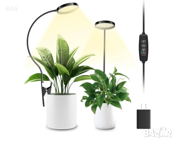 LED лампа за отглеждане на растения, щипки за закрепване