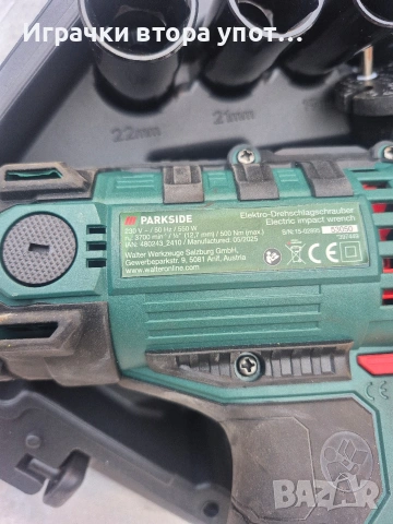 Електрически ударен винтоверт Parkside, снимка 3 - Винтоверти - 54044786