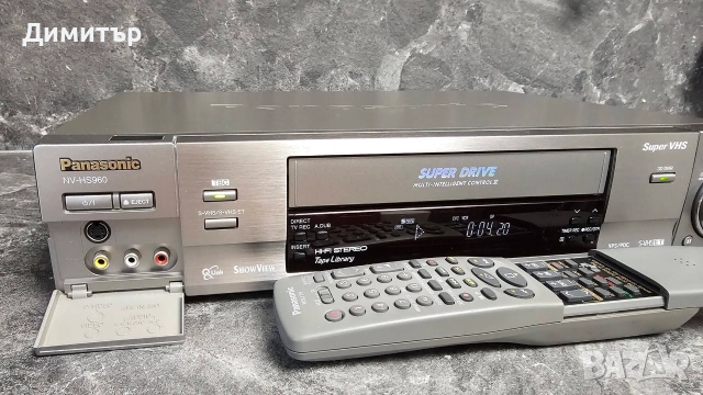 Panasonic S-VHS - NV-HS960EG-S videorecorder, видеорекордер, снимка 7 - Плейъри, домашно кино, прожектори - 55107862