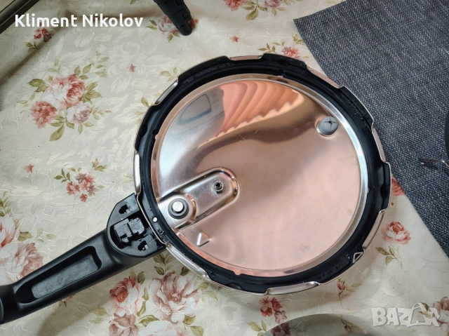 Тенджера под налягане TEFAL, снимка 6 - Съдове за готвене - 54798343