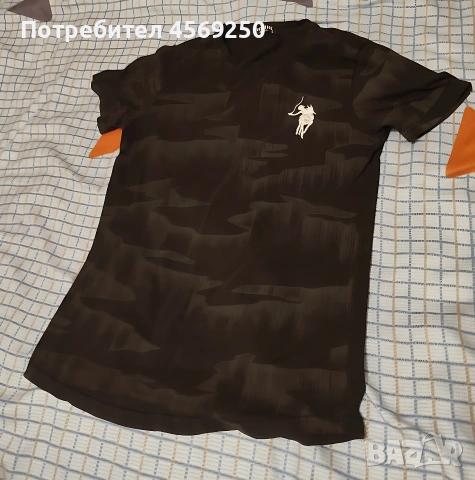 Мъжка тениска Polo | Черна, Камуфлаж | Размер М – НОВА, снимка 4 - Тениски - 54584536
