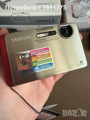 Pentax Q, Canon Ixus 510 HS и Samsung ST1000 нов комплект фотоапарати, снимка 5 - Фотоапарати - 54697520
