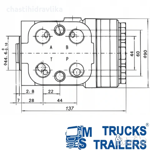 ОРБИТРОЛ - Разпределител за кормилно управление тип OSPC PRESKO OSPC100ON, снимка 2 - Части - 54119001