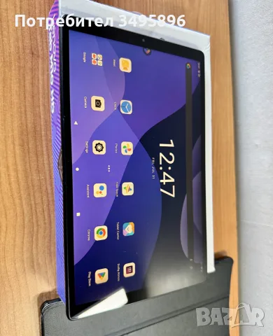 Таблет Lenovo Tab M10 HD (4GB/64GB, Wi-Fi, Iron Grey) + Оригинален кожен кейс