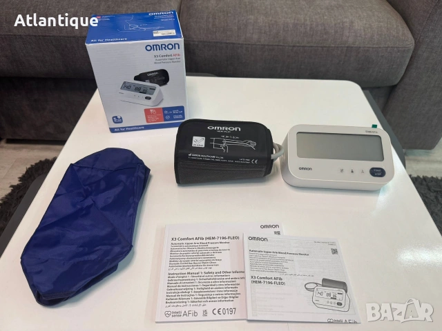 Апарат за кръвно налягане Omron X3 Comfort Afib с маншет, снимка 2 - Уреди за диагностика - 55078284