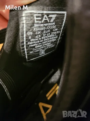 Оригинални маратонки EA7 Emporio Armani (Златисти акценти, размер 37 1/3), снимка 5 - Маратонки - 55629069