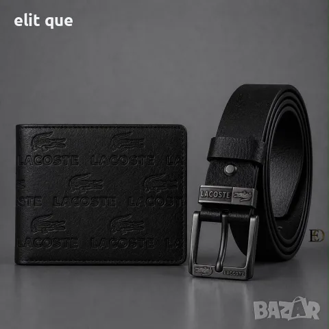 мъжки колан и портмоне Louis Vuitton Hugo boss lacoste emporio armani , снимка 2 - Подаръци за мъже - 55424567