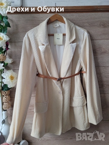 Ново сако блейзър в цвят шампанско , снимка 8 - Сака - 54096464