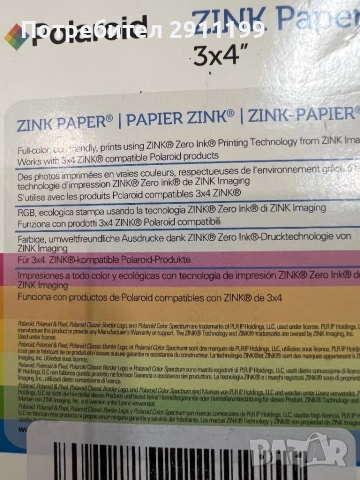 Polaroid ZINK Paper 3x4” 30-Pack, снимка 6 - Чанти, стативи, аксесоари - 54600636