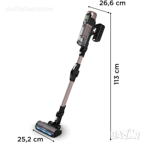 Многофункционална безкабелна прахосмукачка Roventa X-Force Flex 16.60 Animal Aqua, снимка 7 - Прахосмукачки - 54517179