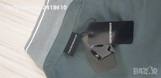 Emporio Armani  Pique Pima Cotton  Mens Size L НОВО! ОРИГИНАЛ Мъжка Тениска!