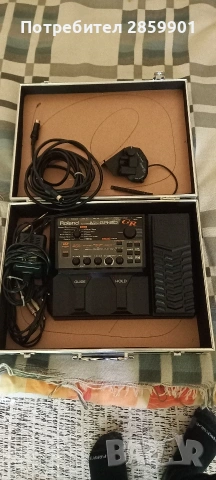 Roland GR-20 + GK-3 адаптер + куфар – китарен синтезатор