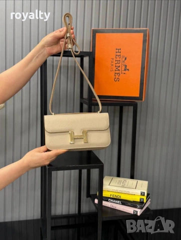 Hermes Нова Дамска Кожена Чанта Ерме Различни Цветове , снимка 9 - Чанти - 54866807