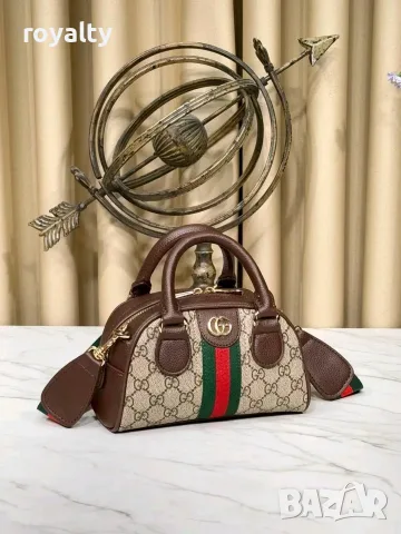 Gucci Нова Дамска Кожена Чанта Гучи Различни Цветове , снимка 4 - Чанти - 55640112