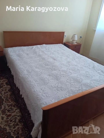 Спалня 140 см х 190 см, масивно дърво, 