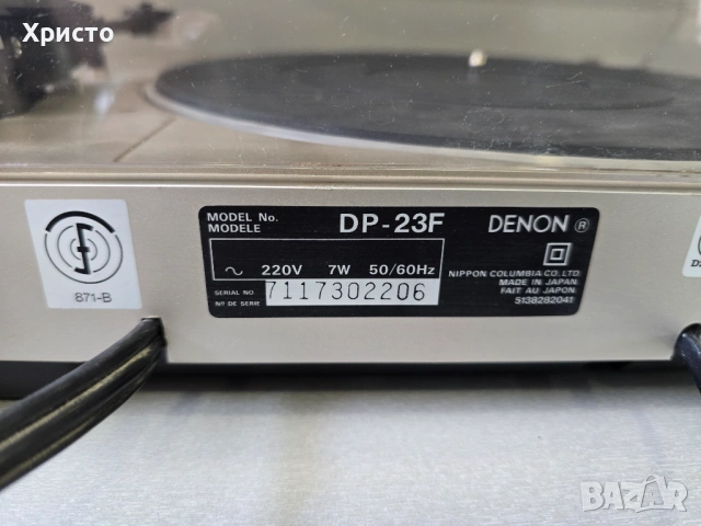 💿🎶 Denon Dp-23F 🎶🔊quartz , снимка 5 - Грамофони - 54558829