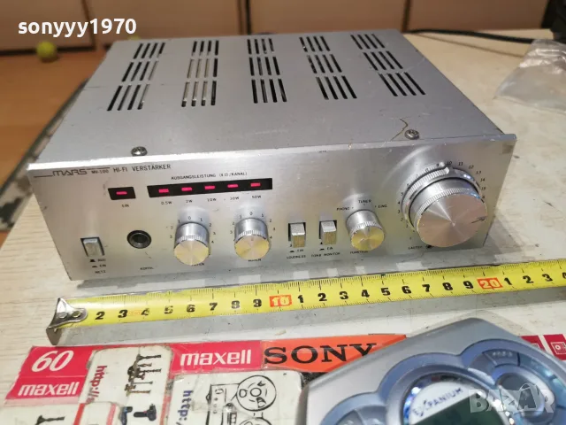 MARS MV-100 HI-FI AMPLIFIER ВНОС GERMANY 1008261012L4, снимка 6 - Ресийвъри, усилватели, смесителни пултове - 55610516