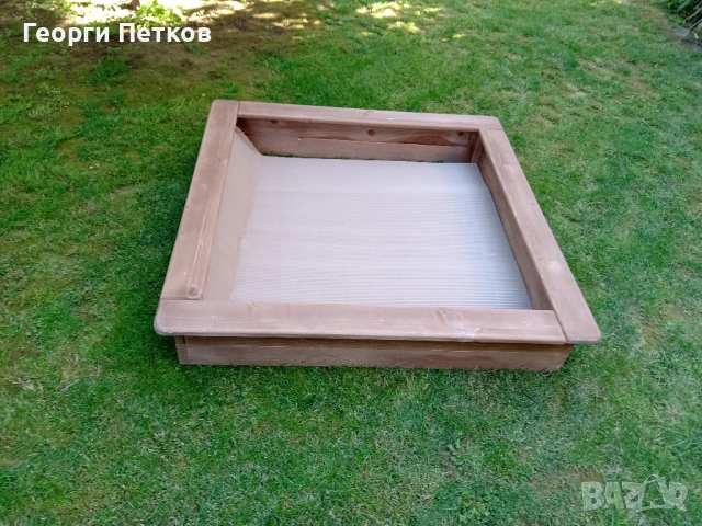 Детски Пясъчник кафяв-110х110х21см. - 57 €