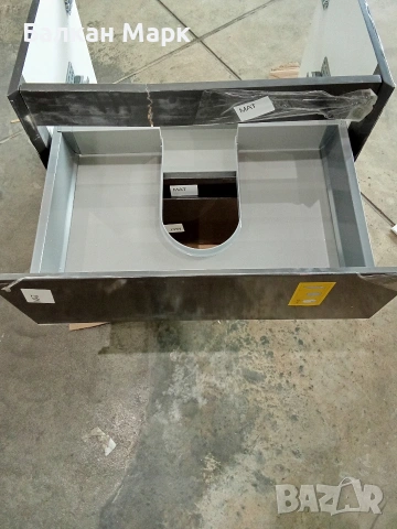 ЗАГЛАВИЕ: Шкаф за баня 60х45 см – СЪС ЗАБЕЛЕЖКИ! Плавно затваряне, снимка 3 - Шкафове - 54164606