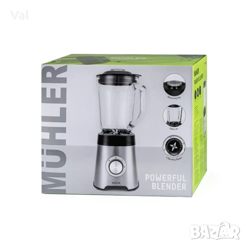 Блендер Muhler, 500W, 1.5 л, стъклена кана, снимка 10 - Блендери - 54875388