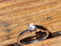 18к Пръстен бяло злато 2g с 0.18ct диамант VS1, снимка 9