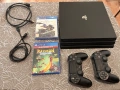 PlayStation 4 Pro 1TB с два джойстика + две игри, снимка 1
