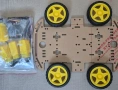 4WD Smart Robot Car, шаси за кола с 4 двигателни колела, снимка 1